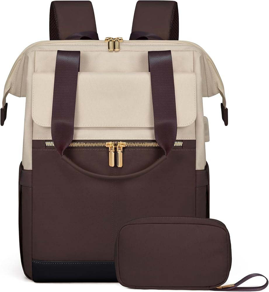 Travel Laptop Large Capacity Contrast Color Backpack