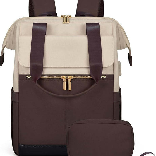 Travel Laptop Large Capacity Contrast Color Backpack