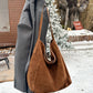 Women's Minimalist Loose Suede Shoulder Bag