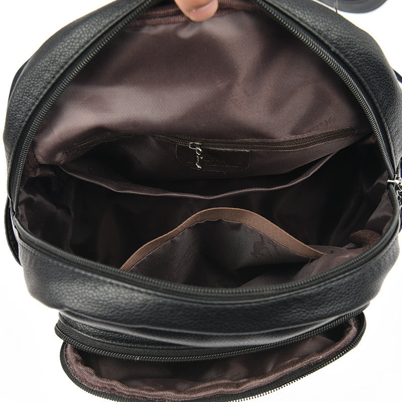 New Women's PU Soft Leather Casual Backpack