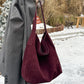 Women's Minimalist Loose Suede Shoulder Bag