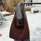 Women's Minimalist Loose Suede Shoulder Bag