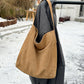 Women's Minimalist Loose Suede Shoulder Bag