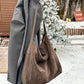Women's Minimalist Loose Suede Shoulder Bag