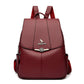 New Women's PU Soft Leather Casual Backpack
