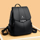 New Women's PU Soft Leather Casual Backpack